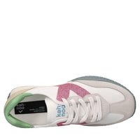 Sneakers in camoscio ecopelle e tessuto 