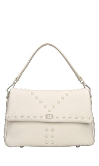 Borsa Frivolous in pelle e borchie 