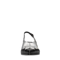 Décolleté slingback in pelle 