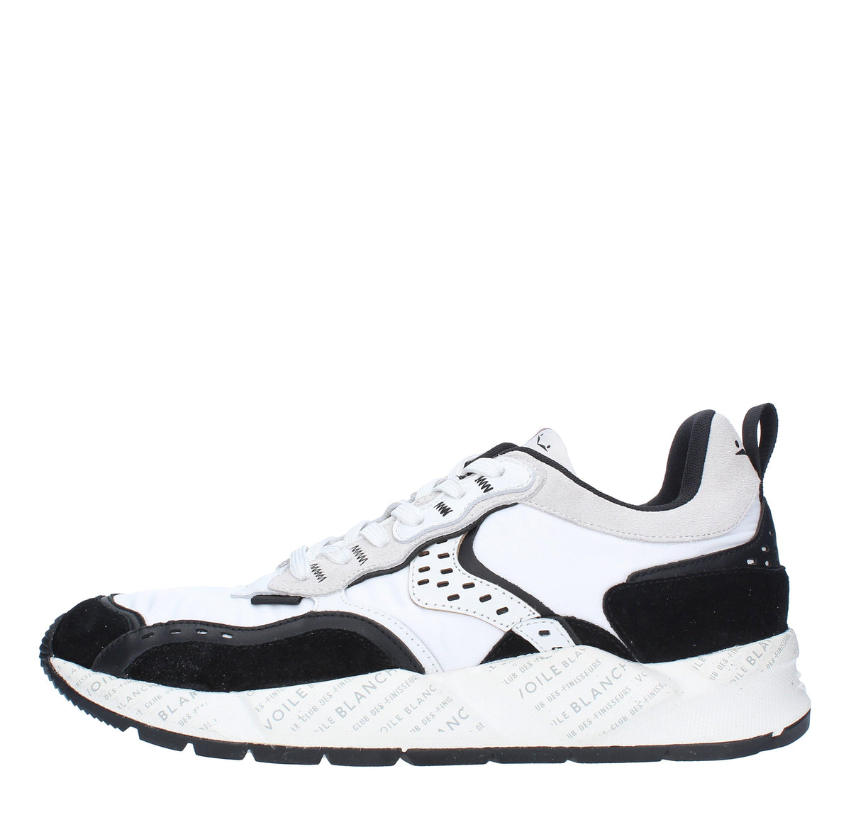 Sneakers in camoscio pelle e tessuto 