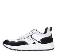 Sneakers in camoscio pelle e tessuto 
