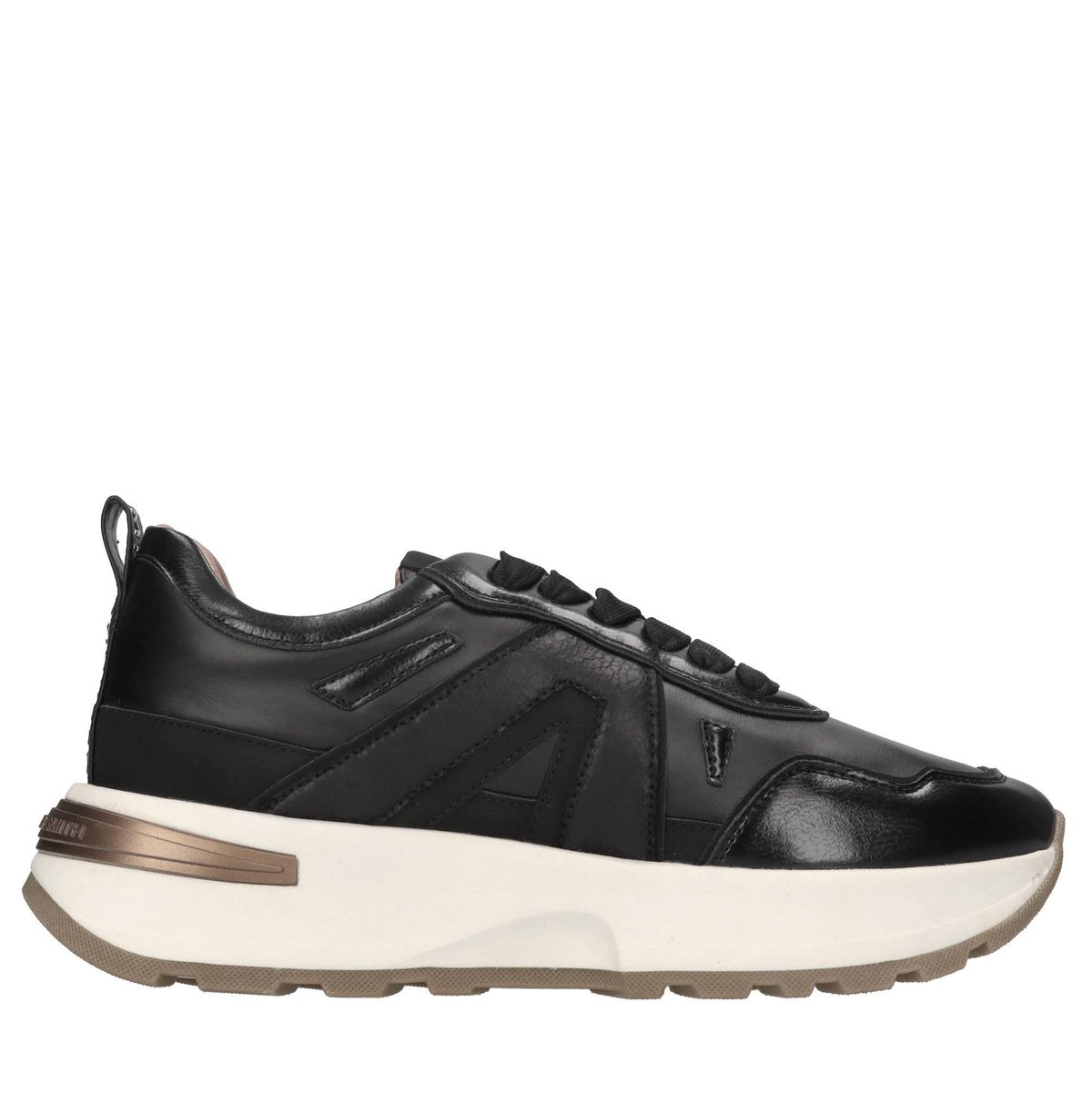 Sneakers in ecopelle e tessuto 