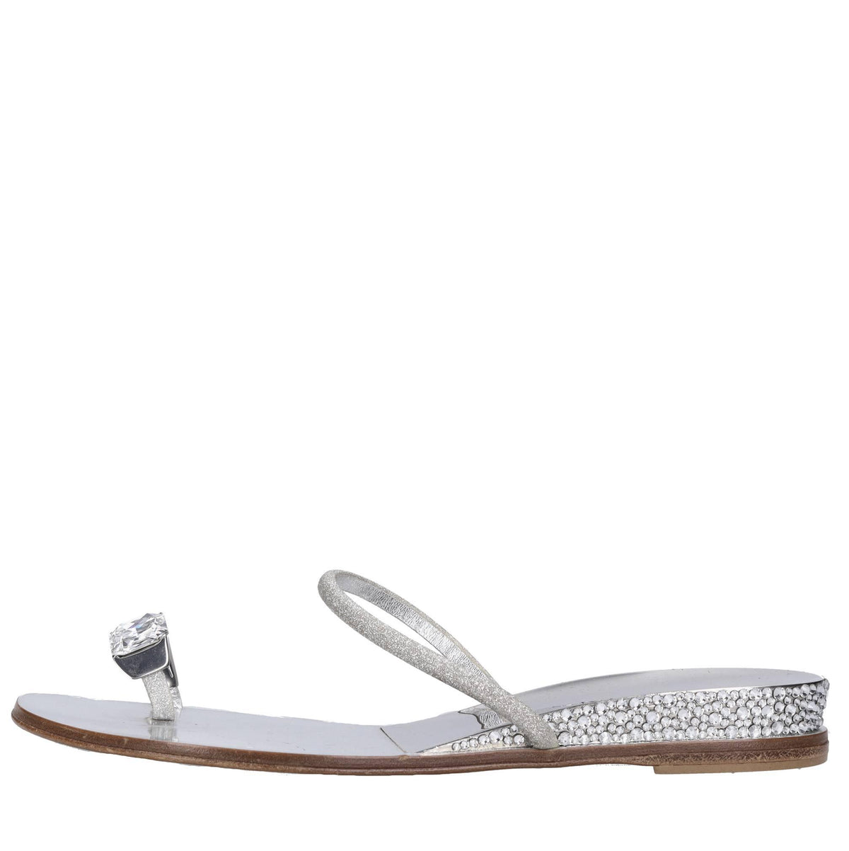 Mules in pelle e Swarovski 