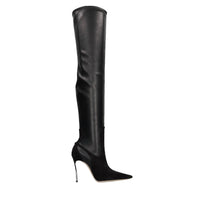 Stivali cuissard Superblade in camoscio ed ecopelle stretch 
