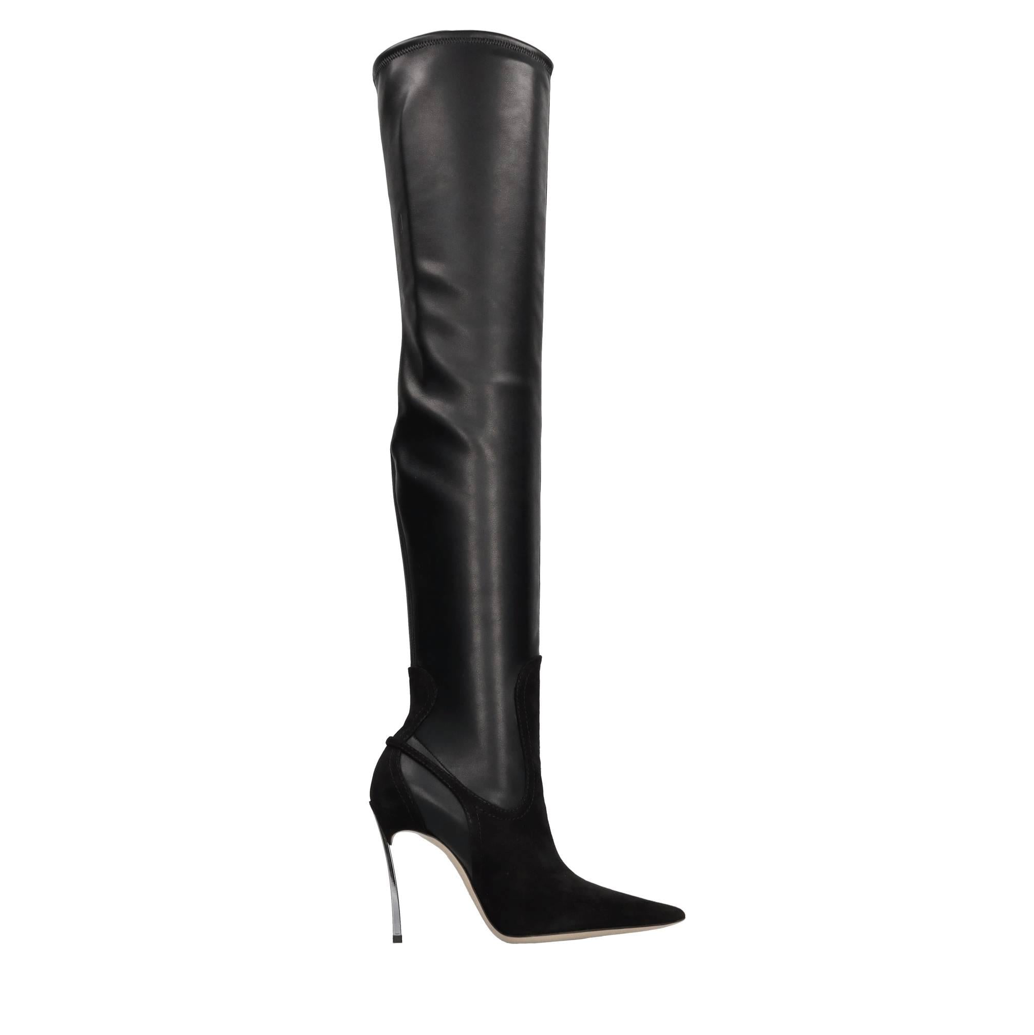 Stivali cuissard Superblade in camoscio ed ecopelle stretch 