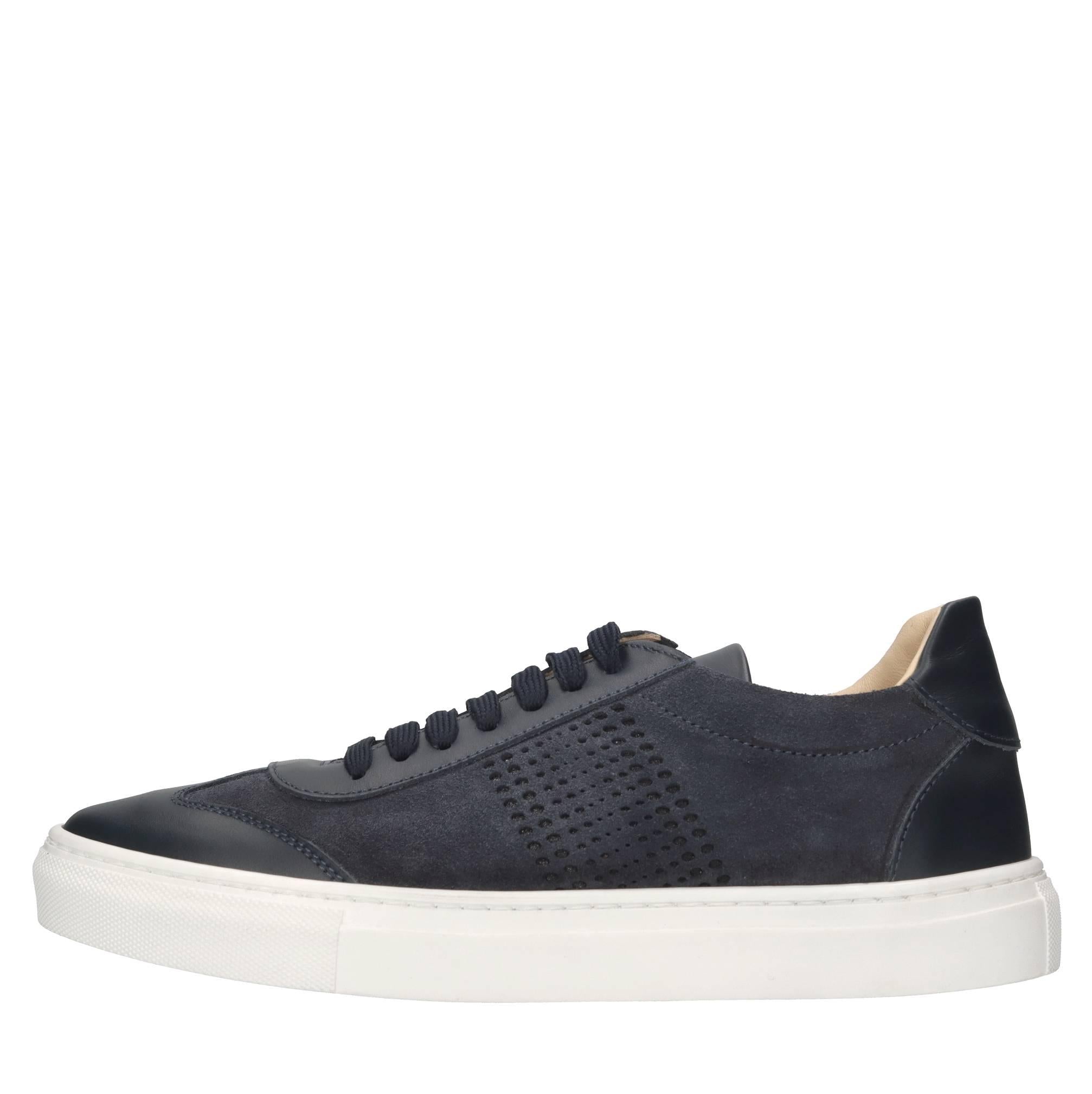 Sneakers in pelle e camoscio 