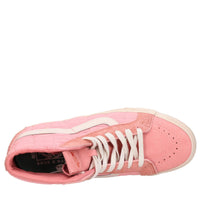 Sneakers in pelle e tessuto 