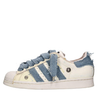 Sneakers Superstar in ecopelle e denim 