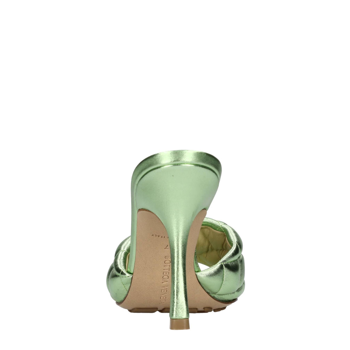 Mules in pelle trapuntata 