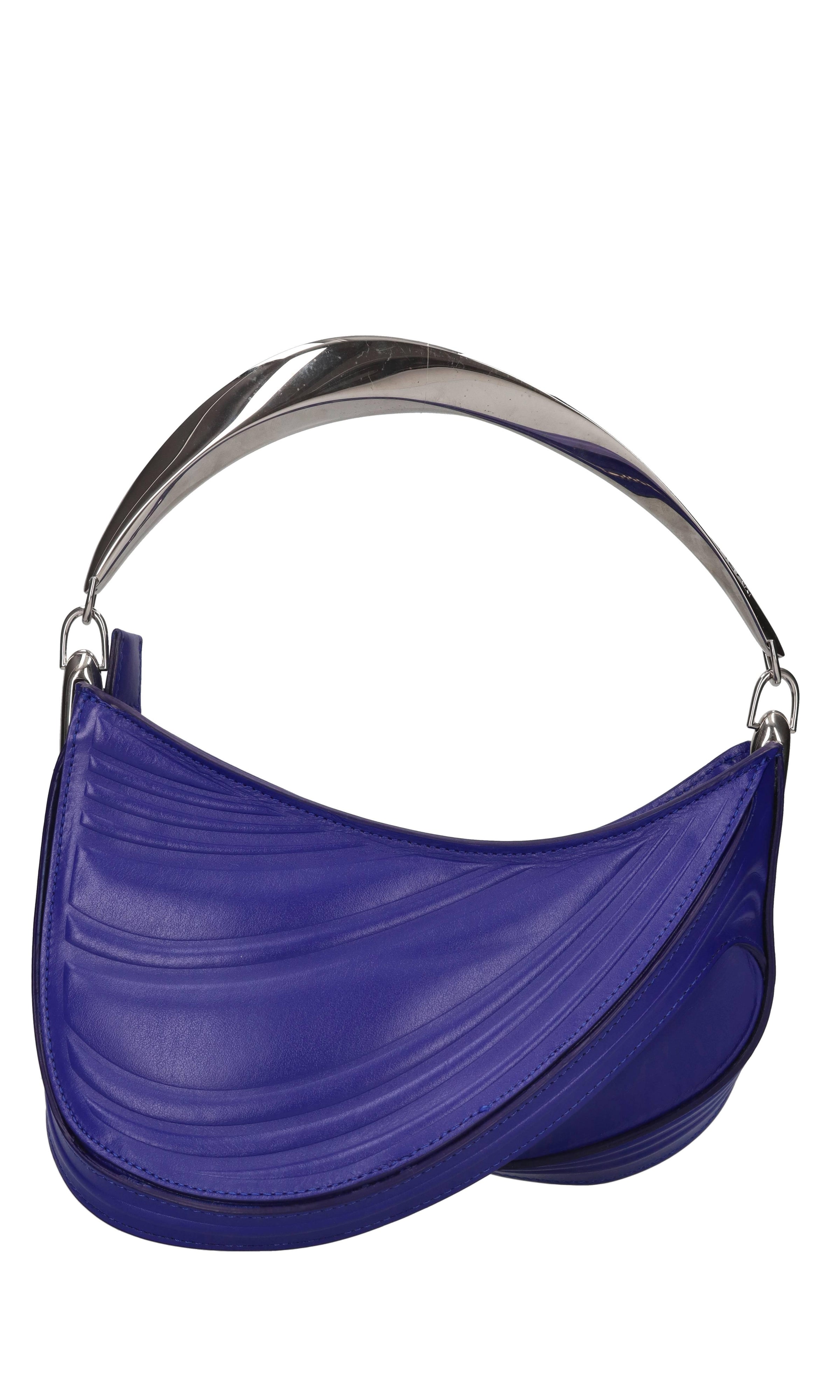 Borsa Spiral Curve in pelle 