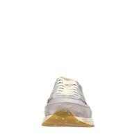 Sneakers in camoscio e tessuto 