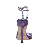 Sandali in plexi e strass 