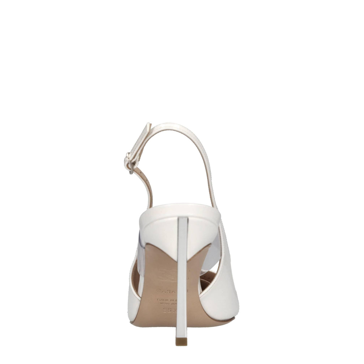 Décolleté slingback Blade in vernice e plexi 