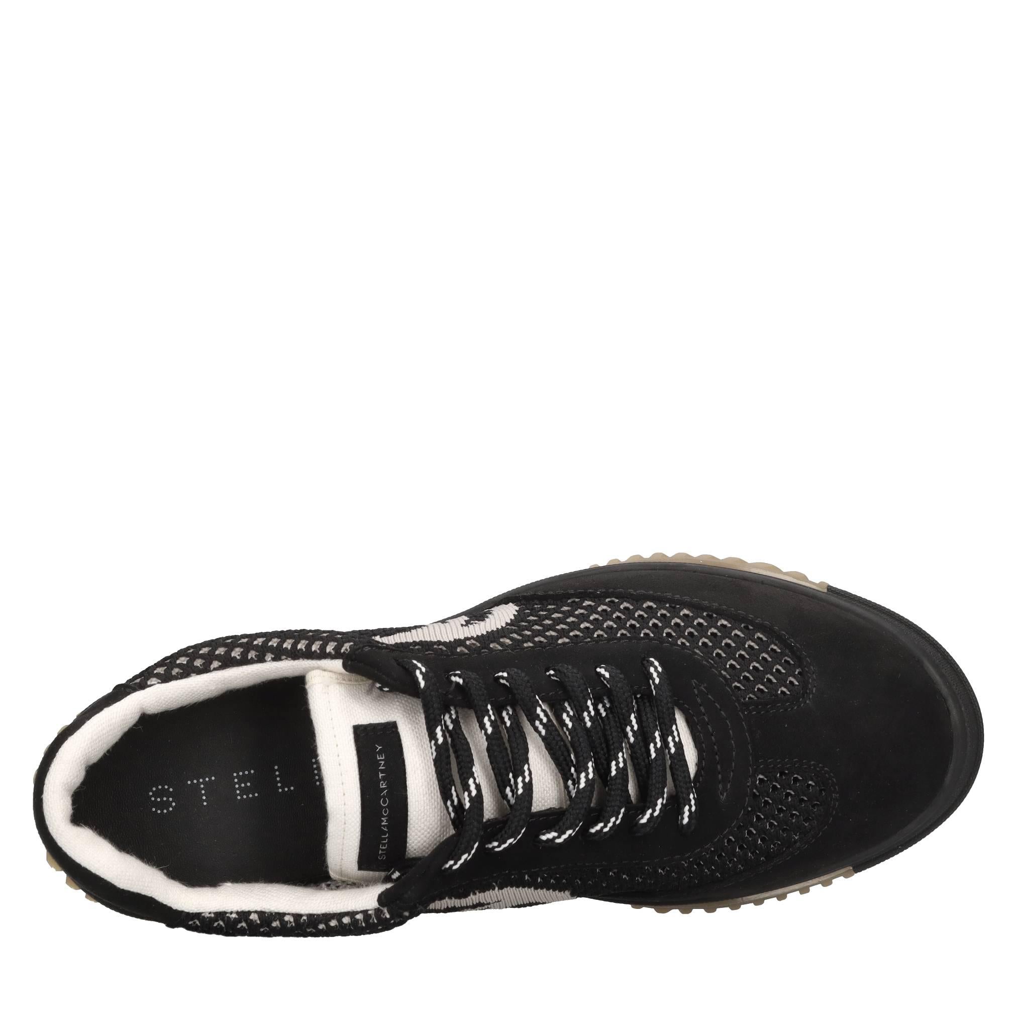 Sneakers S-Wave sport in tessuto ed eco-camoscio 