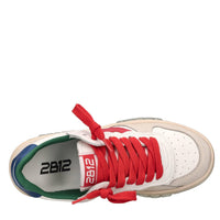 Sneakers in pelle e camoscio 