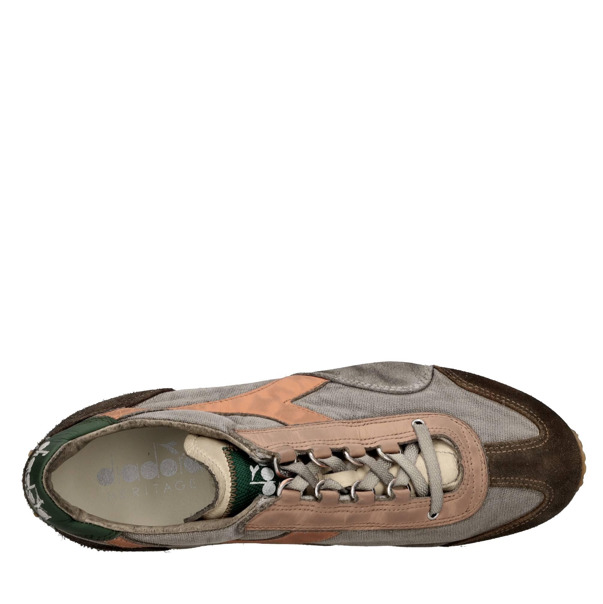 Sneakers modello HERITAGE Equipe H Dirty Stone Wash Evo in tessuto e pelle scamosciata 