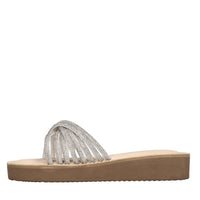 Mules in pelle e strass 