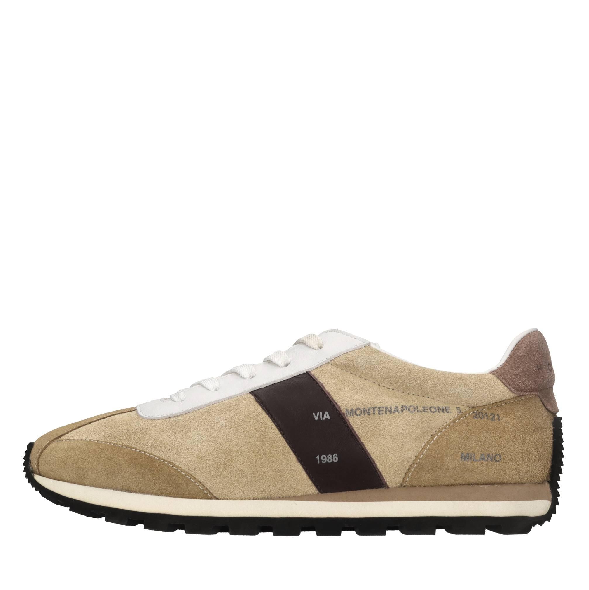 Sneakers in pelle e camoscio 