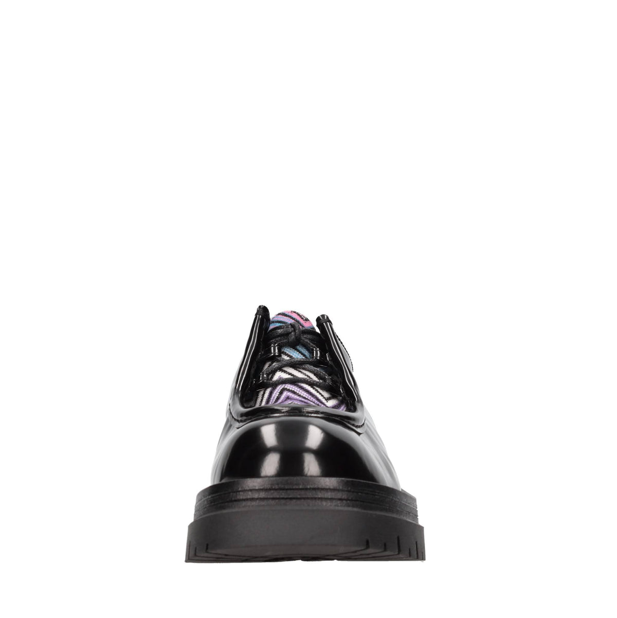 Stringate modello MW49 in pelle e tessuto 