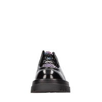 Stringate modello MW49 in pelle e tessuto 