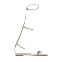 Sandali flat in pelle 