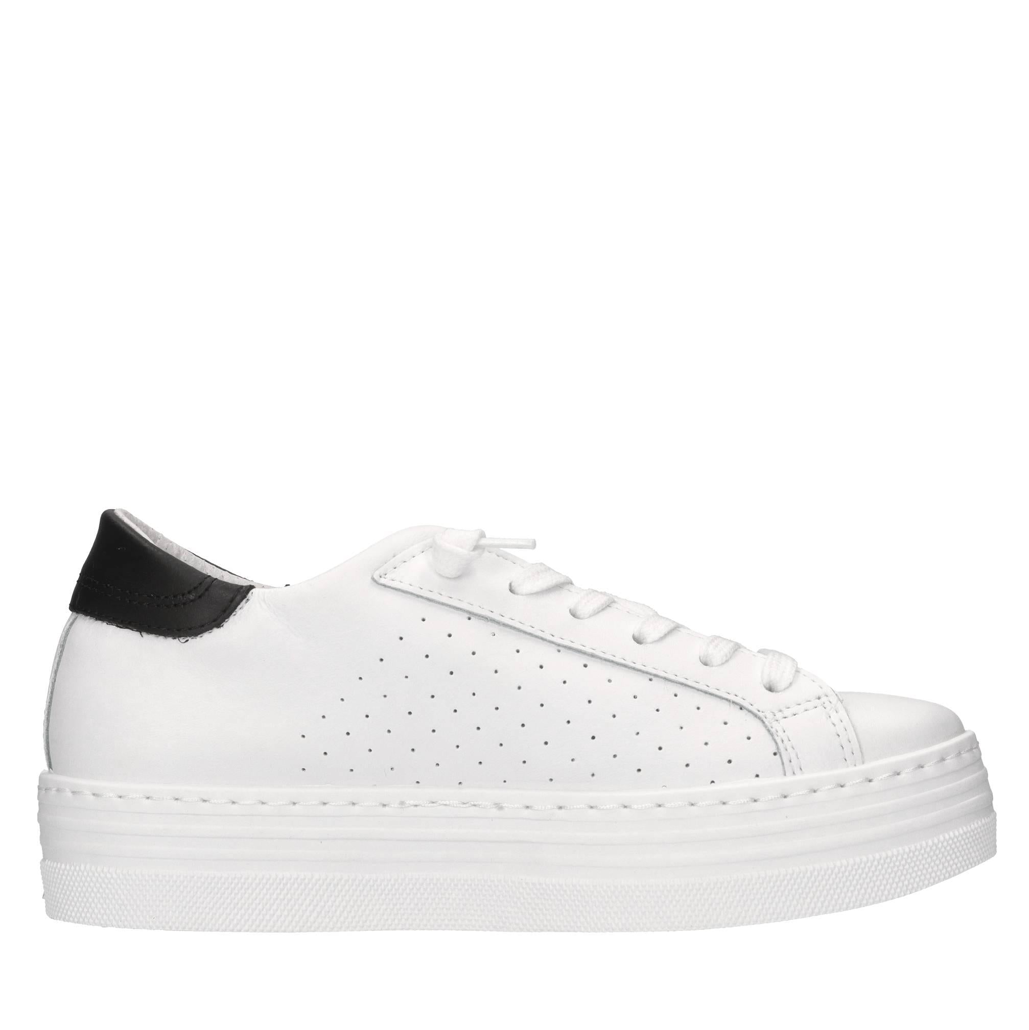 Sneakers in pelle e glitter 