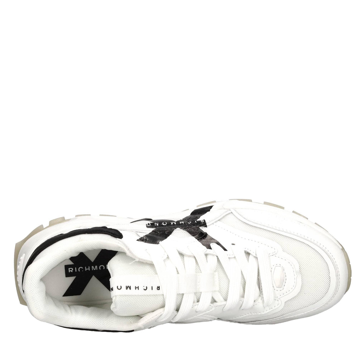 Sneakers in ecopelle e tessuto 