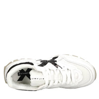 Sneakers in ecopelle e tessuto 