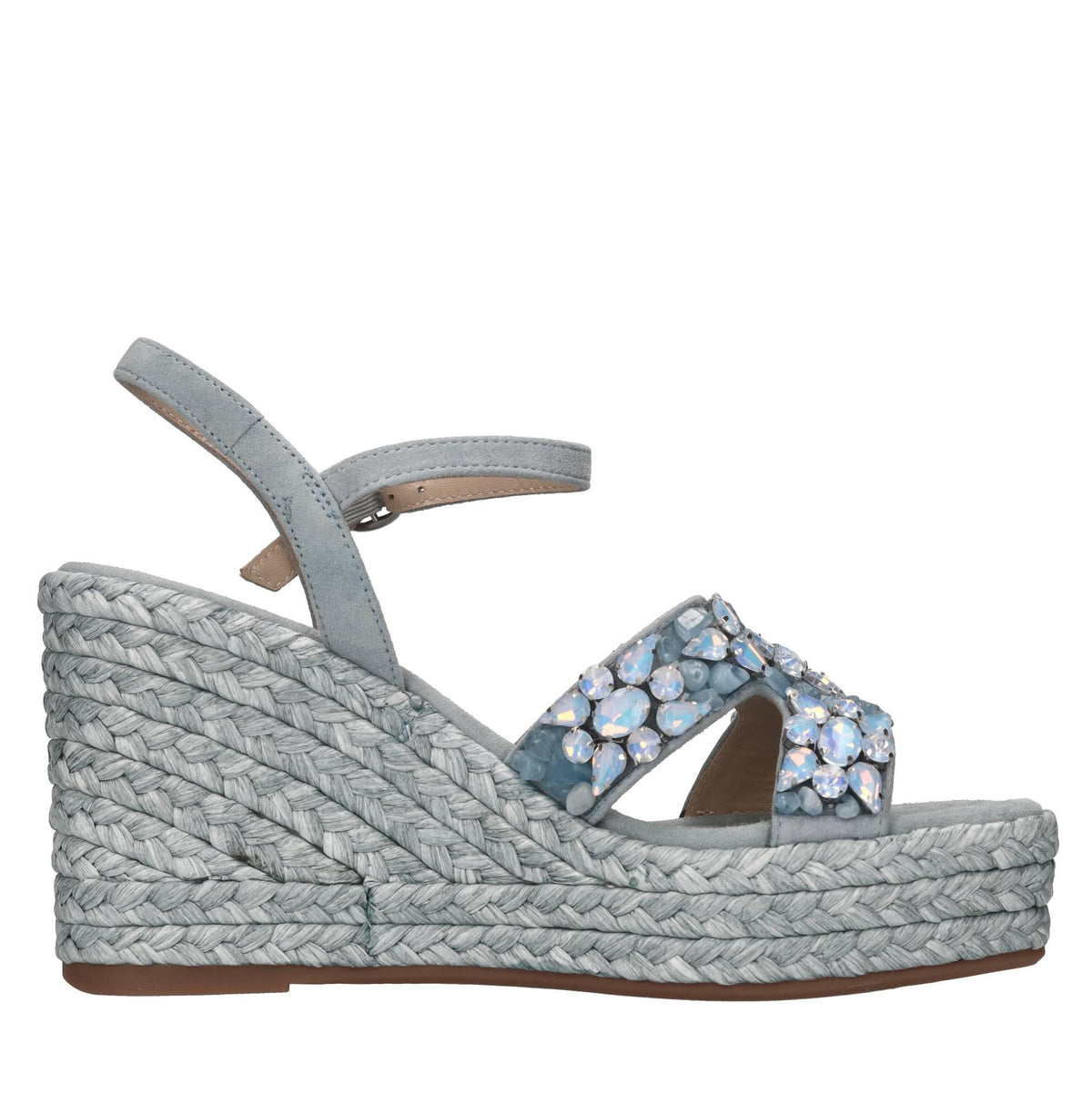 Sandali in pelle strass e pietre 