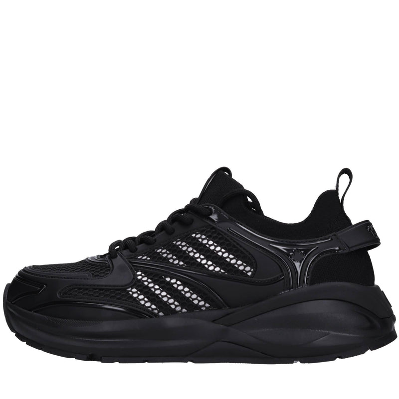 Sneakers in tessuto ed ecopelle 