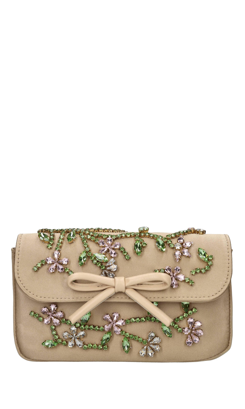 Borsa in raso e strass 
