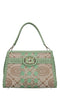 LA CARRIE Monogram Leather and Fabric Bag