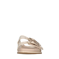 Mules in ecopelle, rete in tessuto e strass 