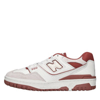 Sneakers in pelle e tessuto 
