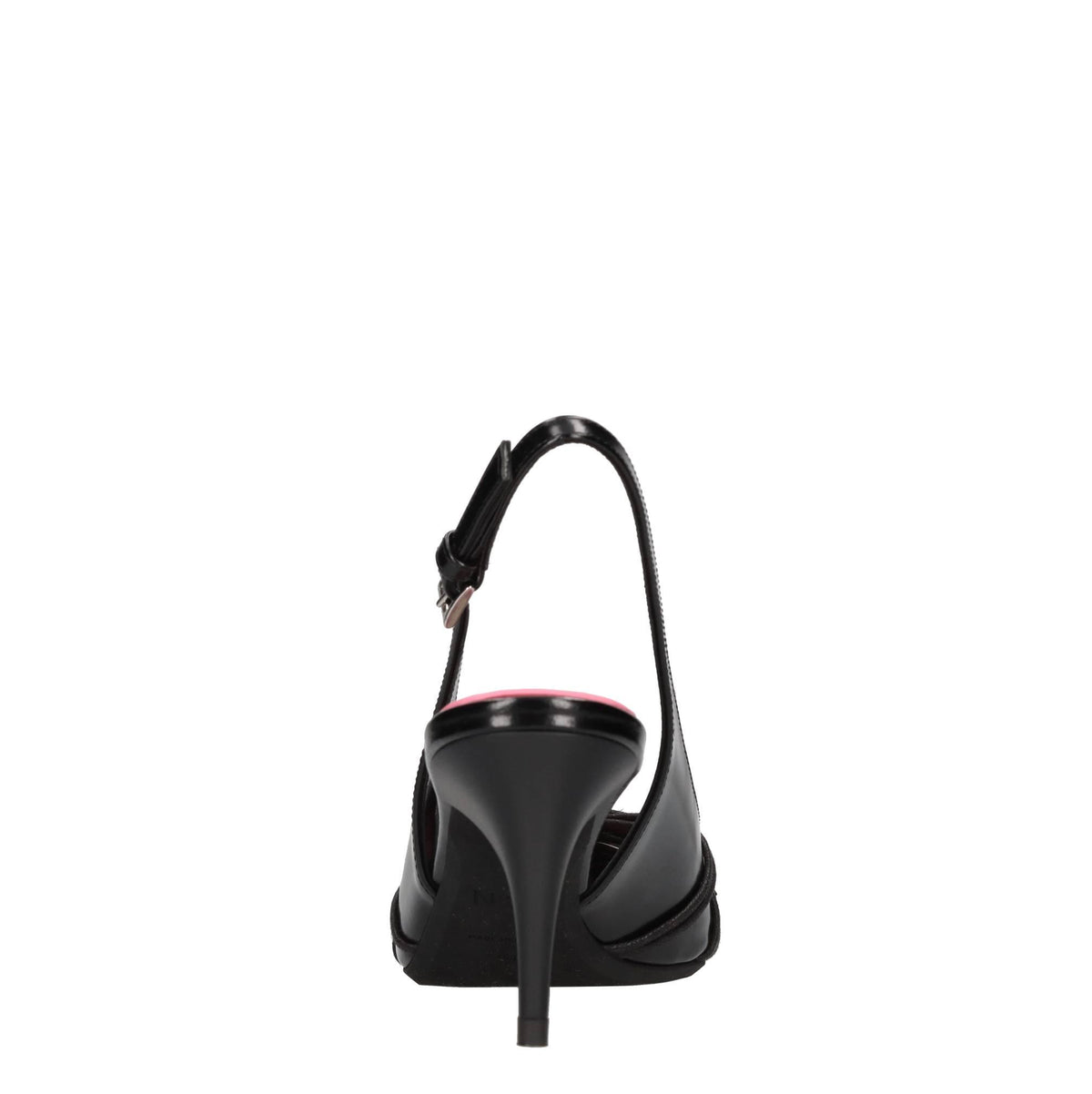 Décolleté slingback in pelle 