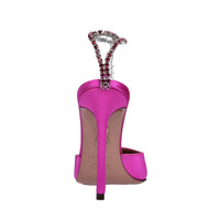 Décolleté slingback in raso 