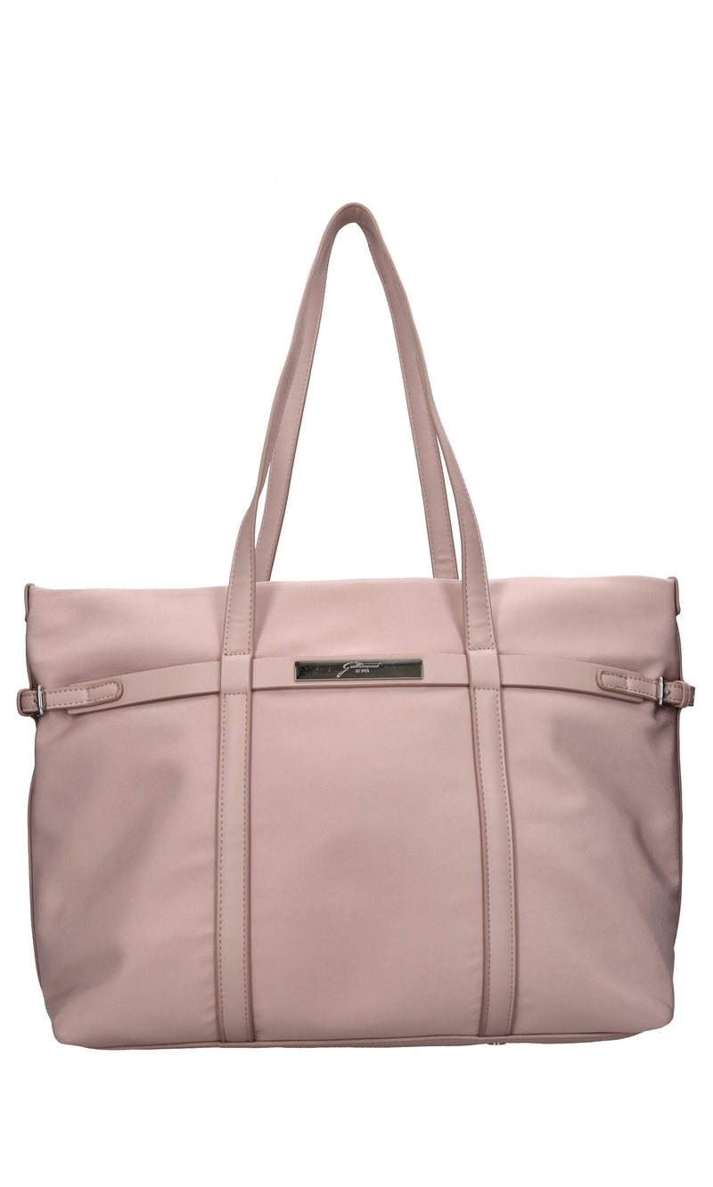 Borsa in tessuto ed ecopelle 