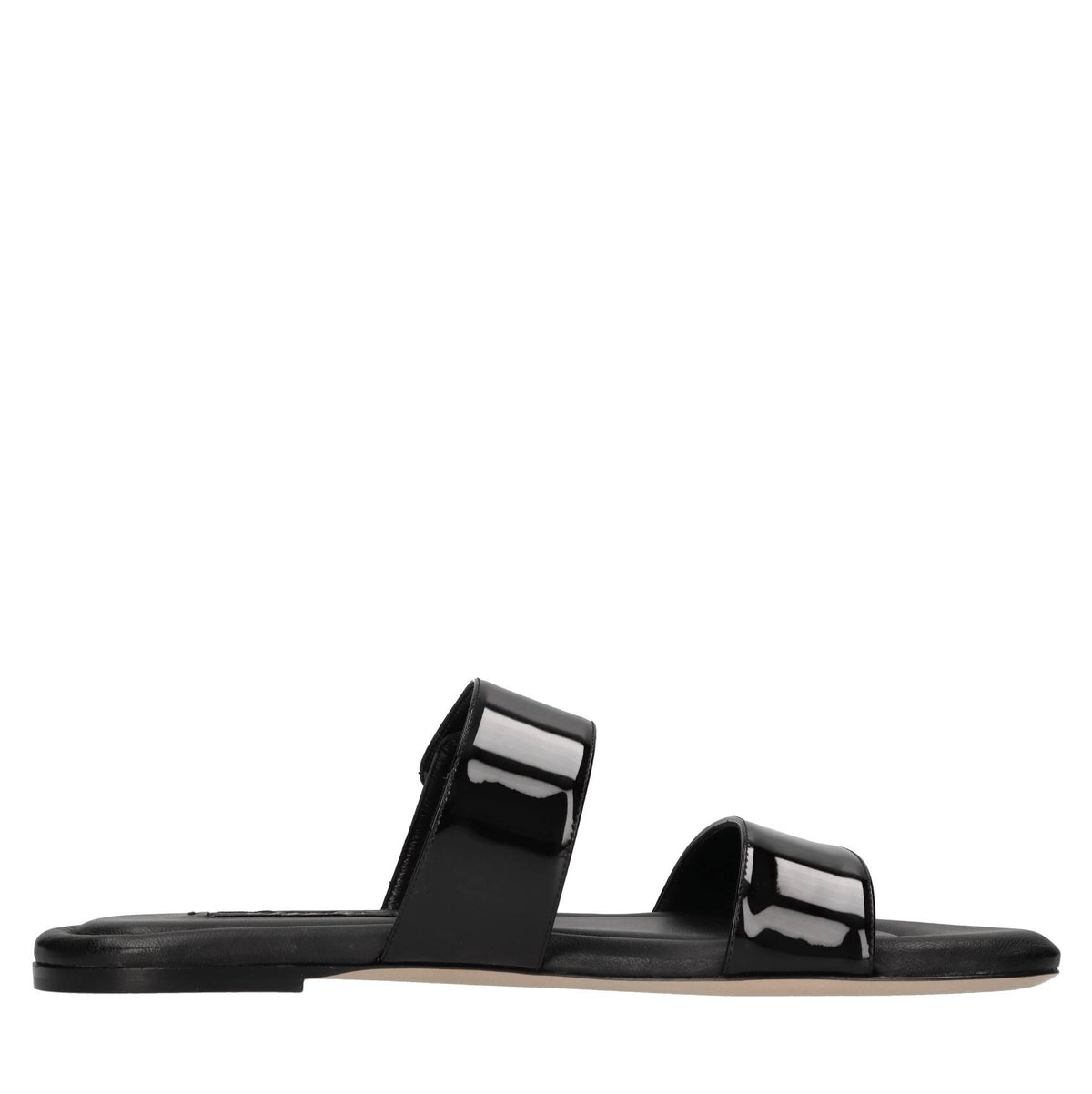 Sandali flat in pelle 