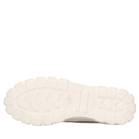 Sneakers in tessuto e pelle 