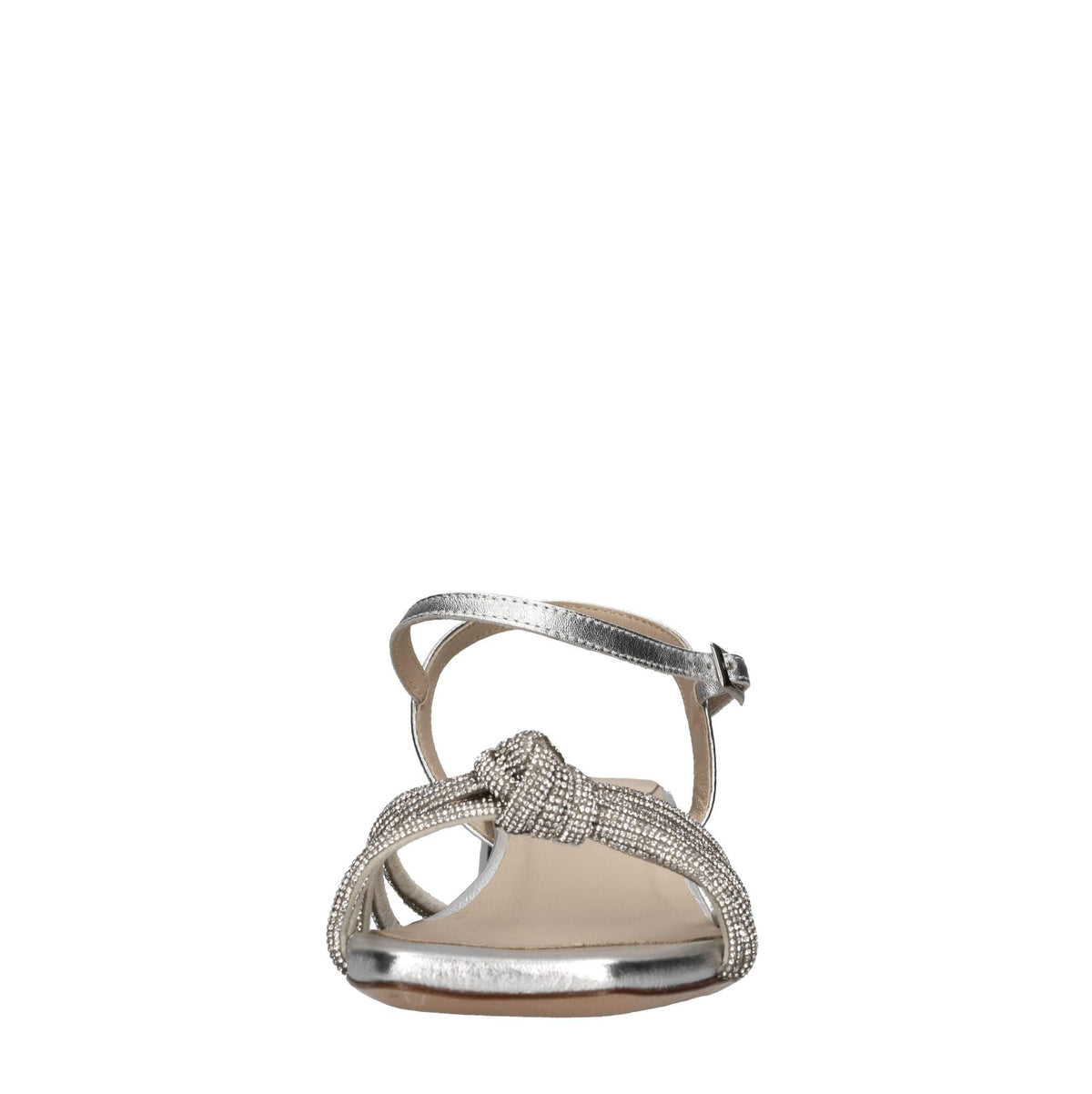 Sandali in pelle e strass 