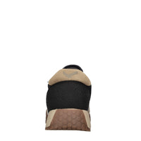 Sneakers in camoscio e tessuto 