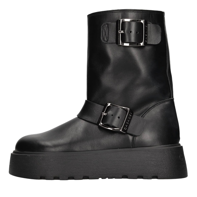 Stivaletti biker in pelle 