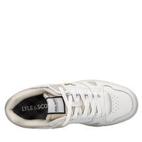 Sneakers in pelle e tessuto 