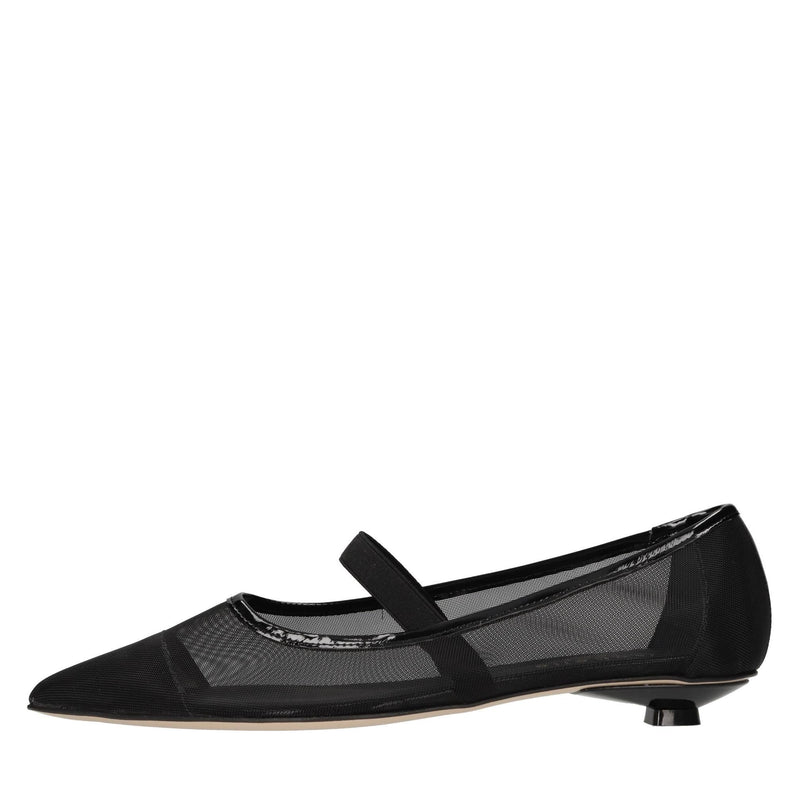 Ballerine in rete di tessuto 