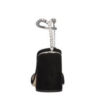 Sandali in camoscio e strass 