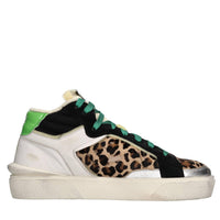 Sneakers in pelle e cavallino 