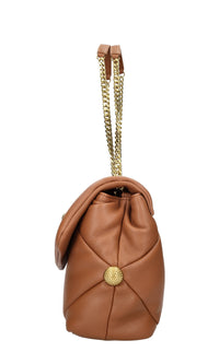 Borsa in ecopelle con borchie 
