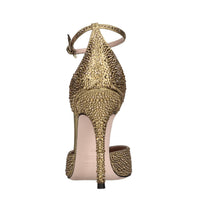 Décolleté slingback modello Anitta in raso e strass 