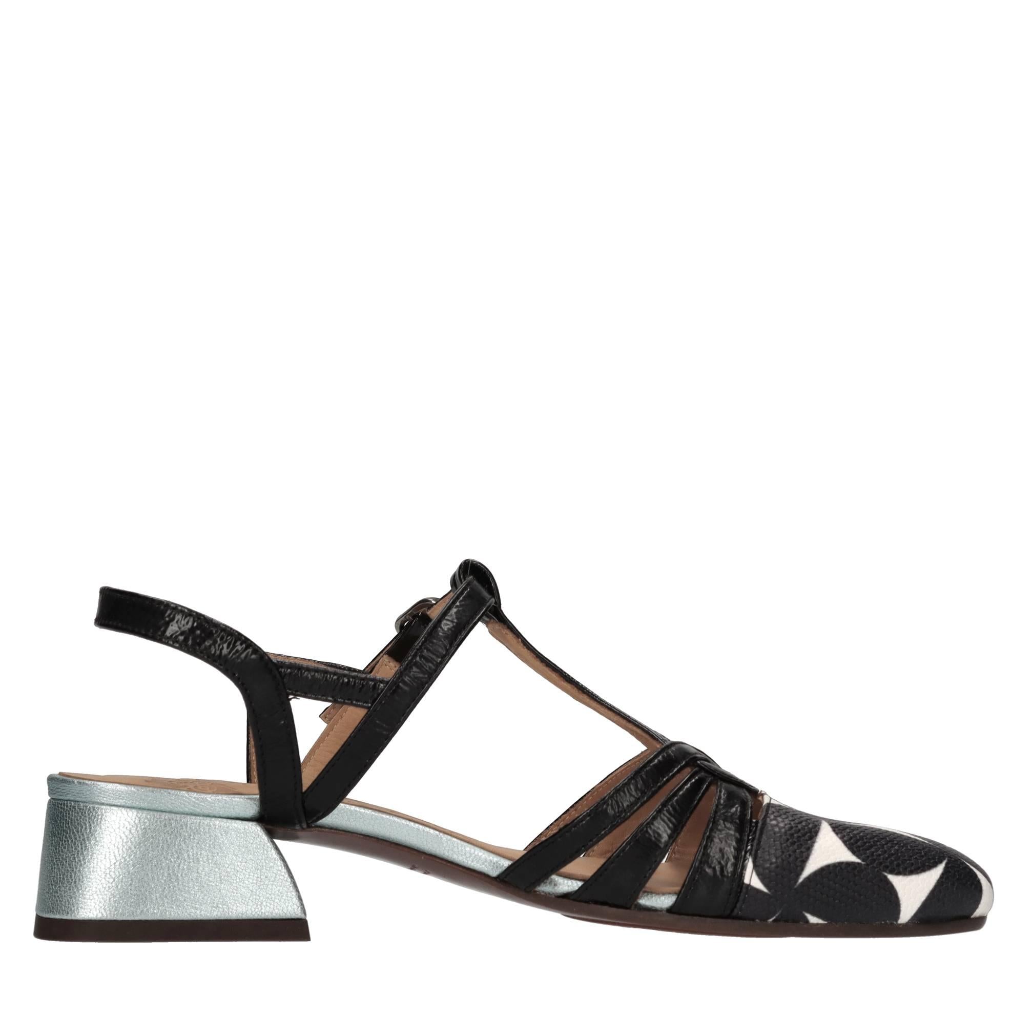 Décolleté slingback in pelle 