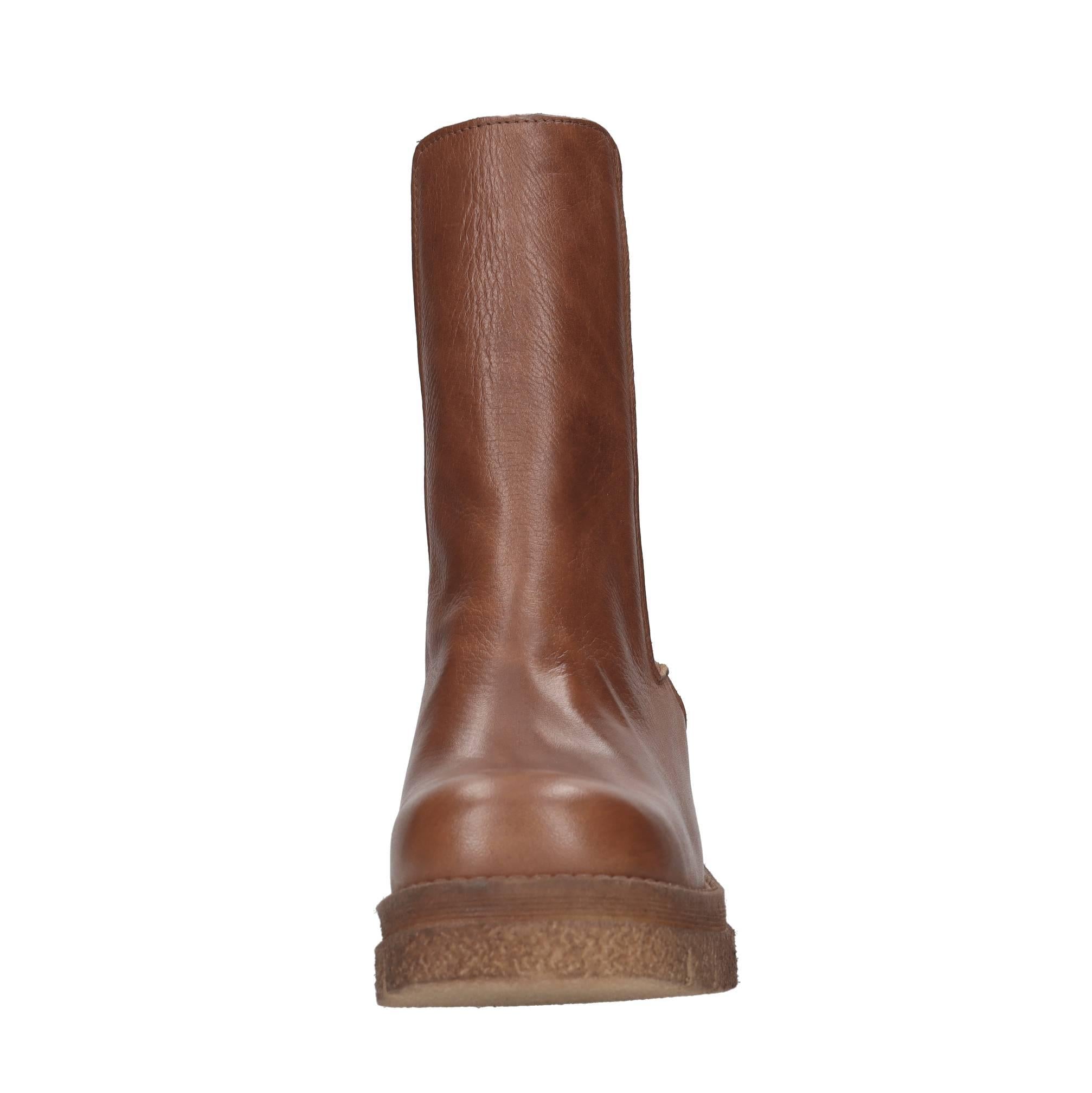 Tronchetti in pelle ed elastico 
